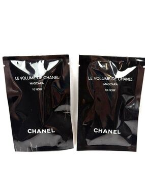 CHANEL Le Volume de Chanel Mascara 10 Noir Samples Lot of 2 Sealed Travel Size
